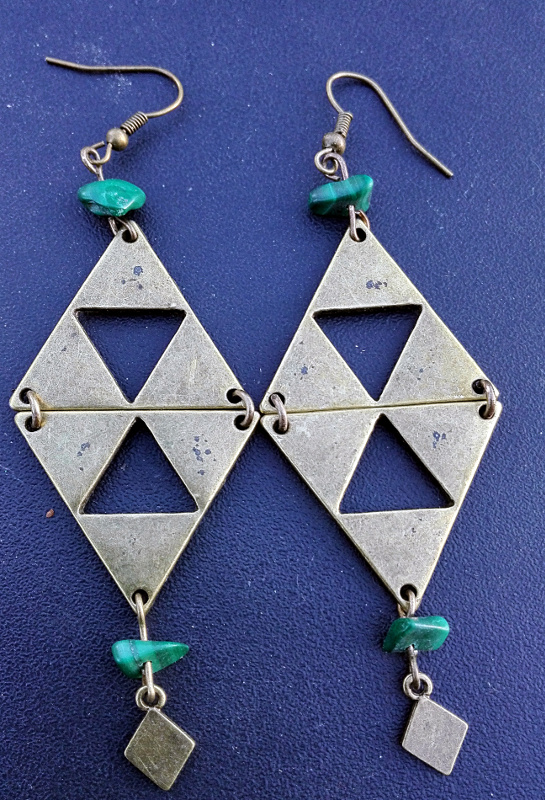 Triangles vert émeraude