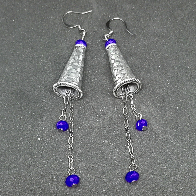 Style berbère et perles bleues